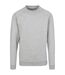 Sweat Manches Raglan Adulte Gris Chiné Build Your Brand-1