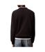 Sweat noir homme calvin klein jeans badge terry - l-2