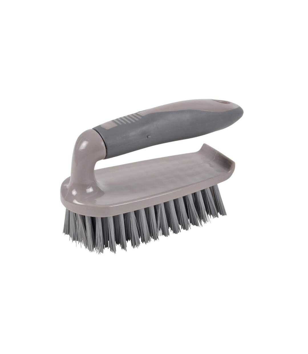 Brosse à Récurer Poignée 15cm Anthracite & Taupe-1