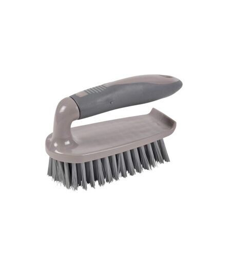 Brosse à Récurer Poignée 15cm Anthracite & Taupe