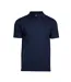 Mens Luxury Stretch V Neck Polo Shirt Navy Tee Jays-1
