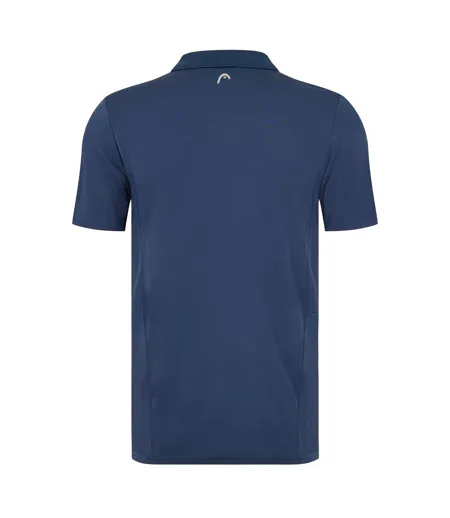 Mens Club Tech Polo Shirt Blue Head