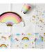 Nappe en Papier Licorne 137x183cm Blanc-3