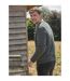 Mens Lambswool Crew Neck Jumper Pine WoolOvers-1
