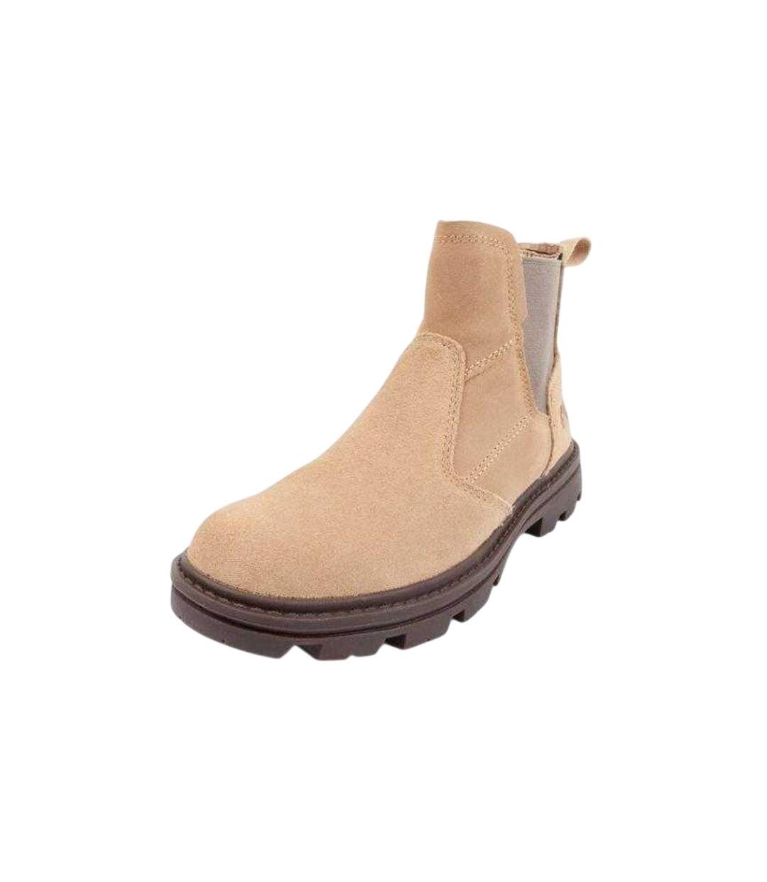 Bottines Practitioner Homme Beige Caterpillar-1