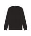 Unisex Adult Premium Combed Cotton Extended Neckline Oversized Sweatshirt Black Casual Classics-2