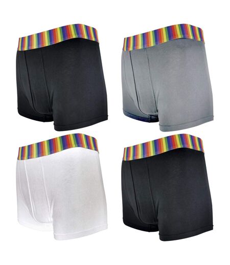 Mens Rainbow Socks & Boxers Set | 4 Pack Boxers & 3 Pack Striped Novelty Socks