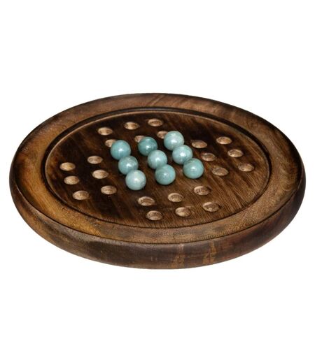Jeu de Société en Bois Solitaire 22cm Naturel