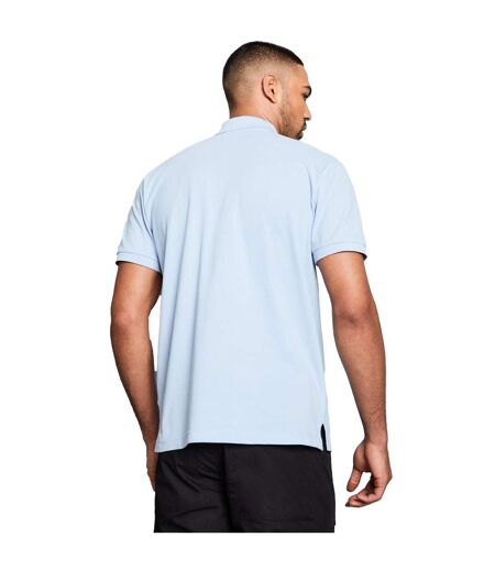 Asquith & Fox Mens Plain Short Sleeve Polo Shirt (Sky)