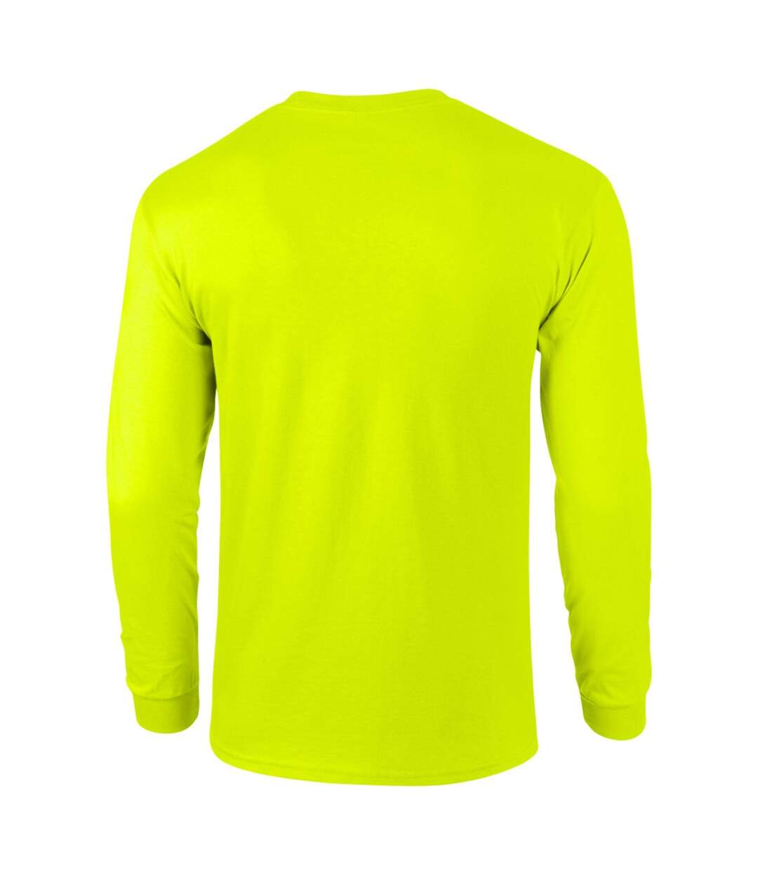 T-shirt uni à manches longues  pour homme vert sécurité Gildan