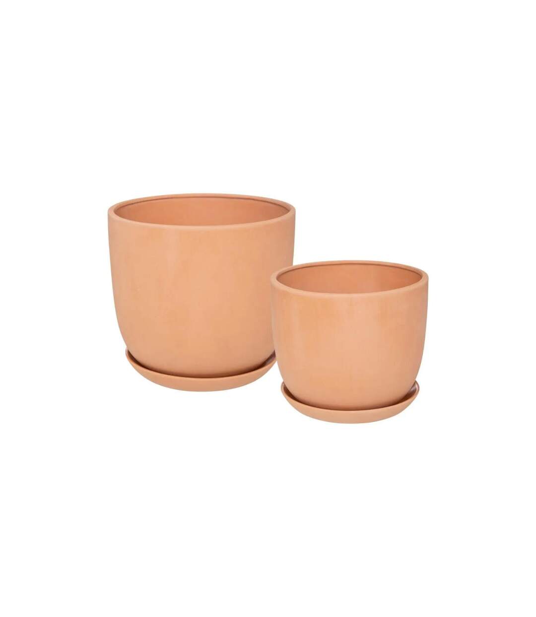 Lot de 2 Cache-Pots Design Cosy 23cm Terracotta