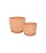 Lot de 2 Cache-Pots Design Cosy 23cm Terracotta