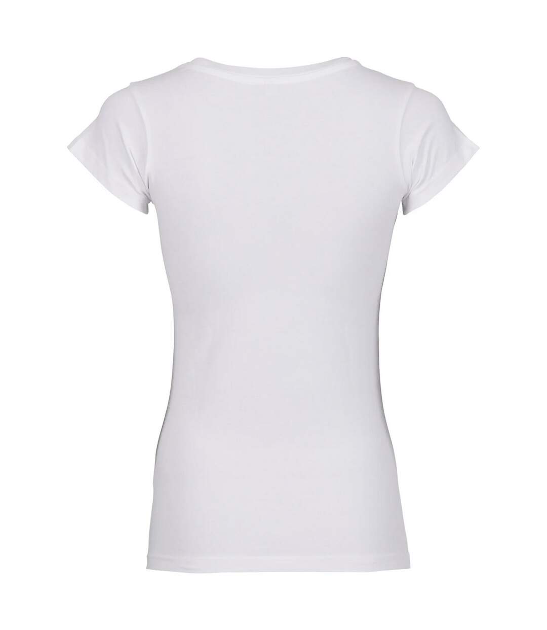T-shirt Femme Blanc Build Your Brand-2