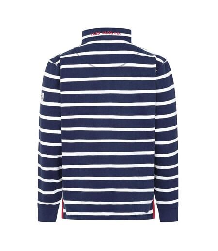 Sweat Motif/style Rayé Homme Bleu Mer Lazy Jacks