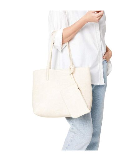 Womens/ladies tatiana tote bag & purse one size cream Dorothy Perkins