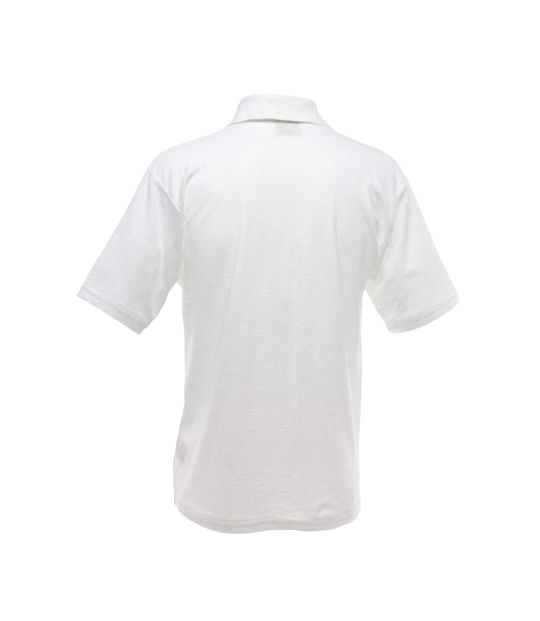 UCC 50/50 Mens Plain Piqué Short Sleeve Polo Shirt (White) - UTBC1194-2