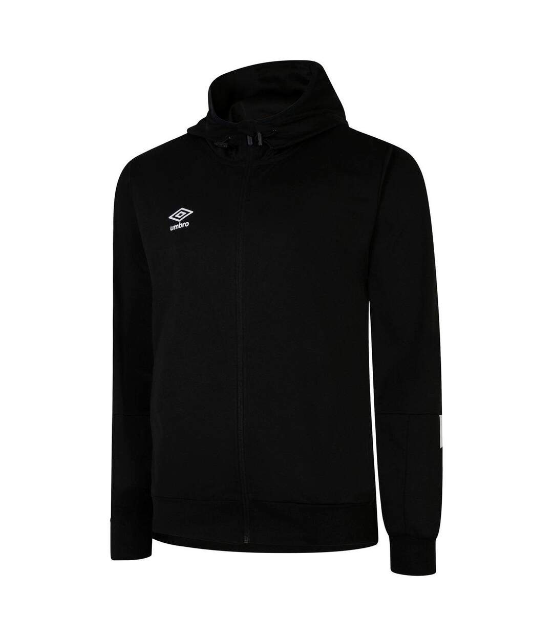 Mens total training knitted full zip hoodie black/white Umbro-1