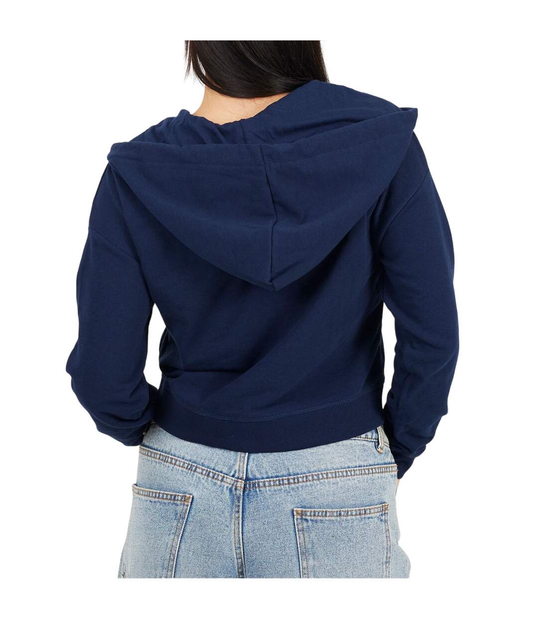 Veste À Capuche Femme Bleu Marine Brave Soul-3