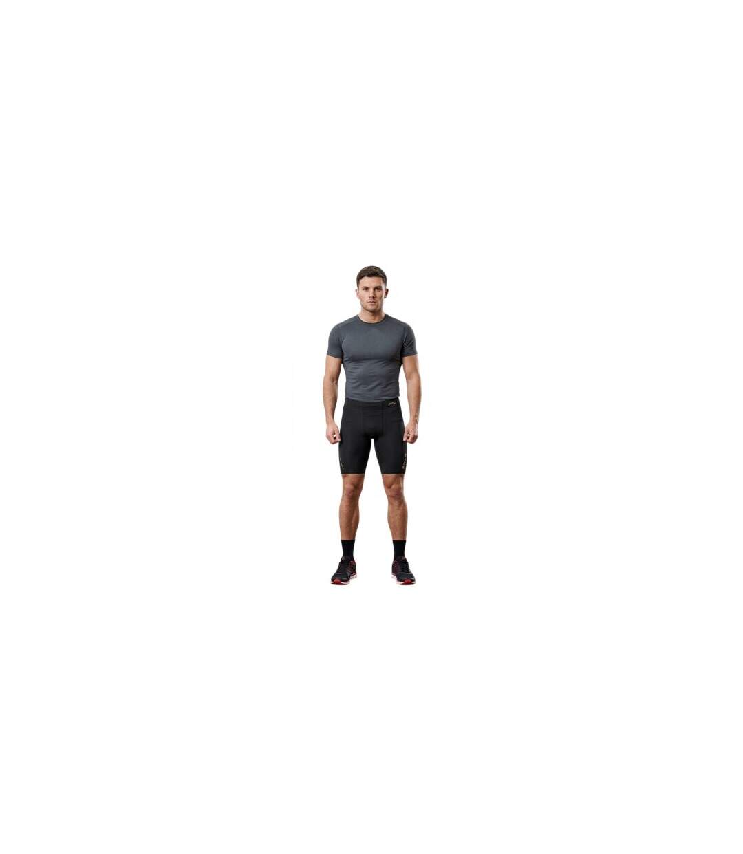 Short De Compression Entraînement A400 Homme Noir Skins-1