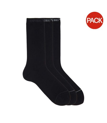 Lot De 3  Chaussettes Homme Noir Emporio Armani