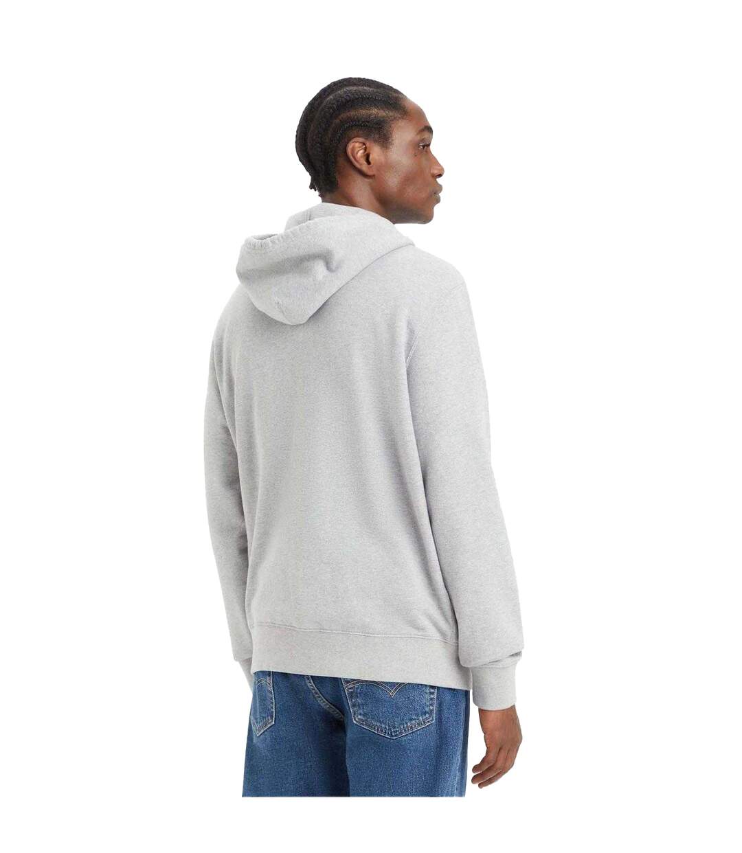 Sweat À Capuche Style Facteur Homme Gris Levis-3
