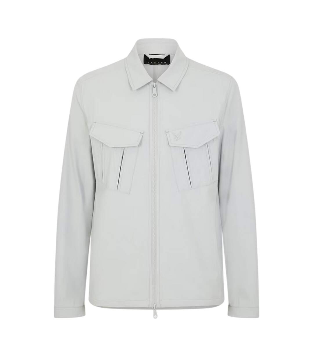 Mens Logo Overshirt Grey Mirage Lyle & Scott-2