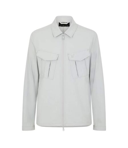 Mens Logo Overshirt Grey Mirage Lyle & Scott