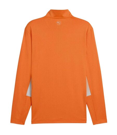 Mens Pure 2.0 Quarter Zip Golf Midlayer Orange Puma
