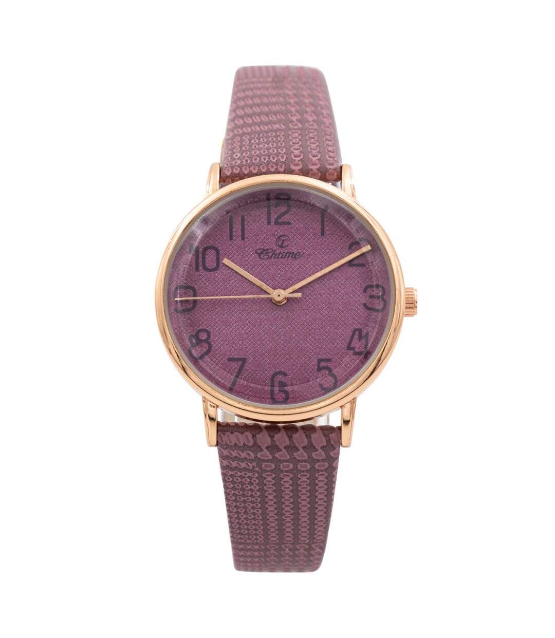 Magnifique Montre Femme Violet CHTIME