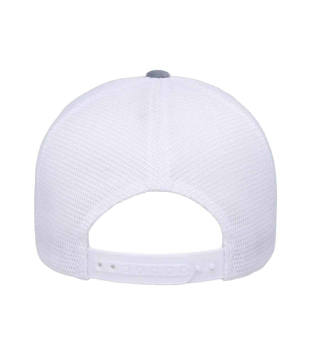 Casquette Trucker Motif/style Maille Gris Blanc Flexfit-2