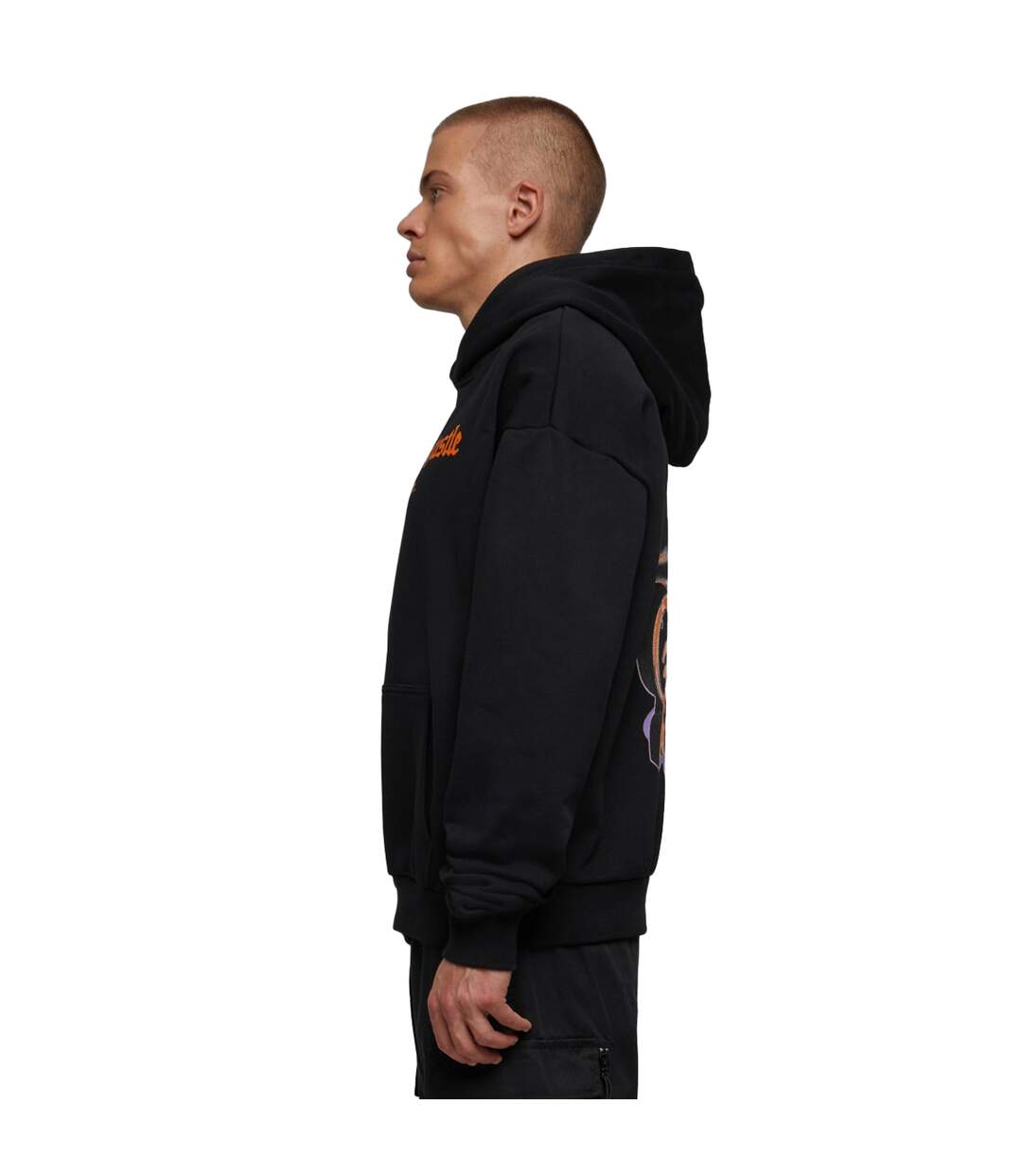 Sweat À Capuche Hustle Homme Noir Mister Tee-3
