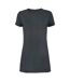 Womens/ladies Pete And Carl The Libertines T-shirt Dress Charcoal Amplified-2