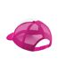 Casquette Trucker Adulte Fuchsia Blanc Beechfield-2