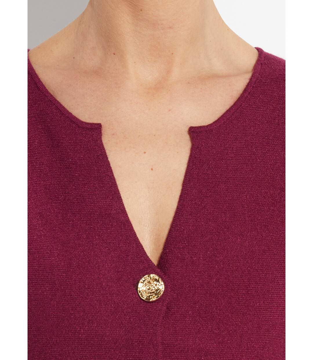 Gilet à basques avec boutons métallisés-4