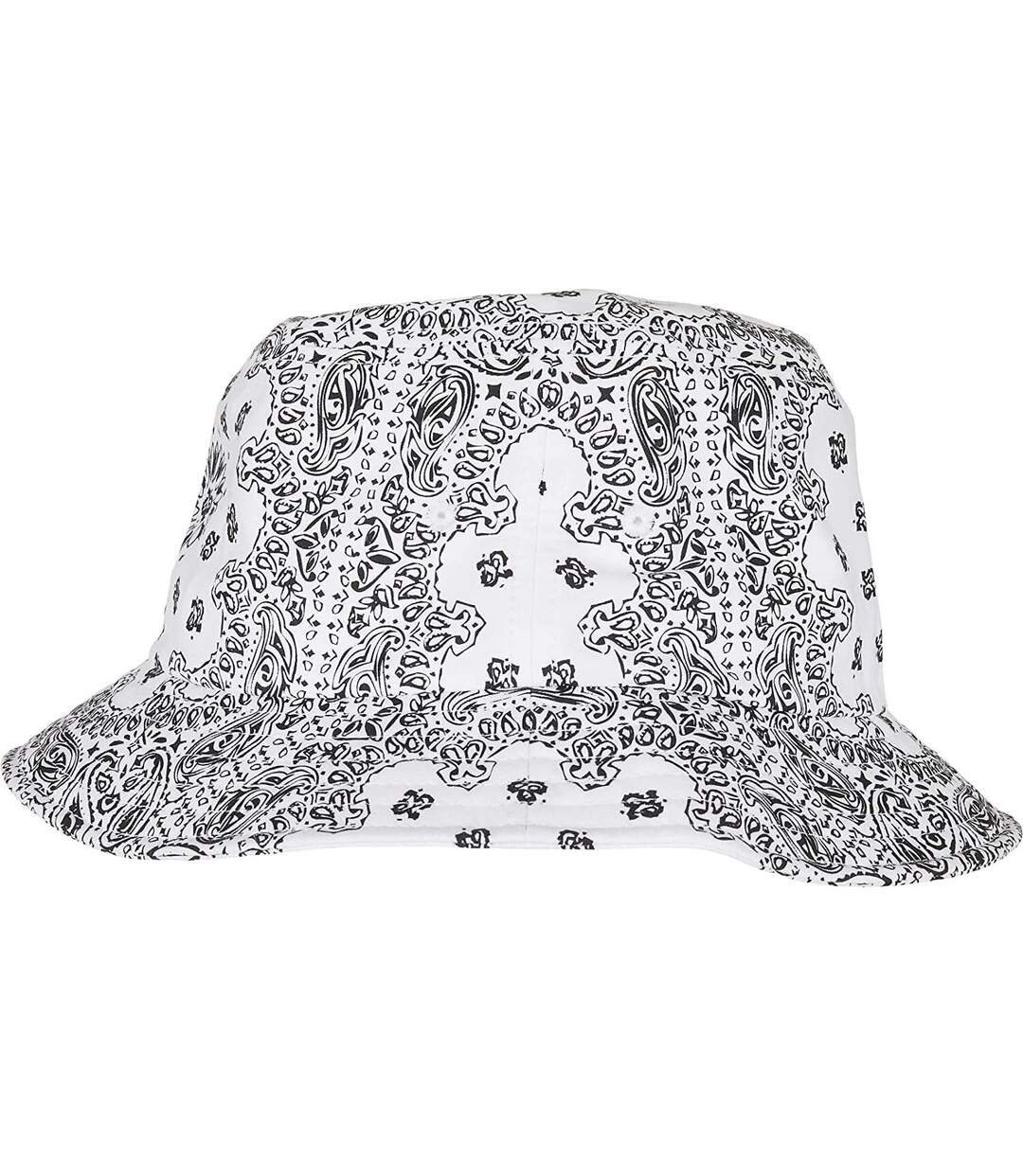 Unisex adult bandana printed bucket hat white Flexfit-2