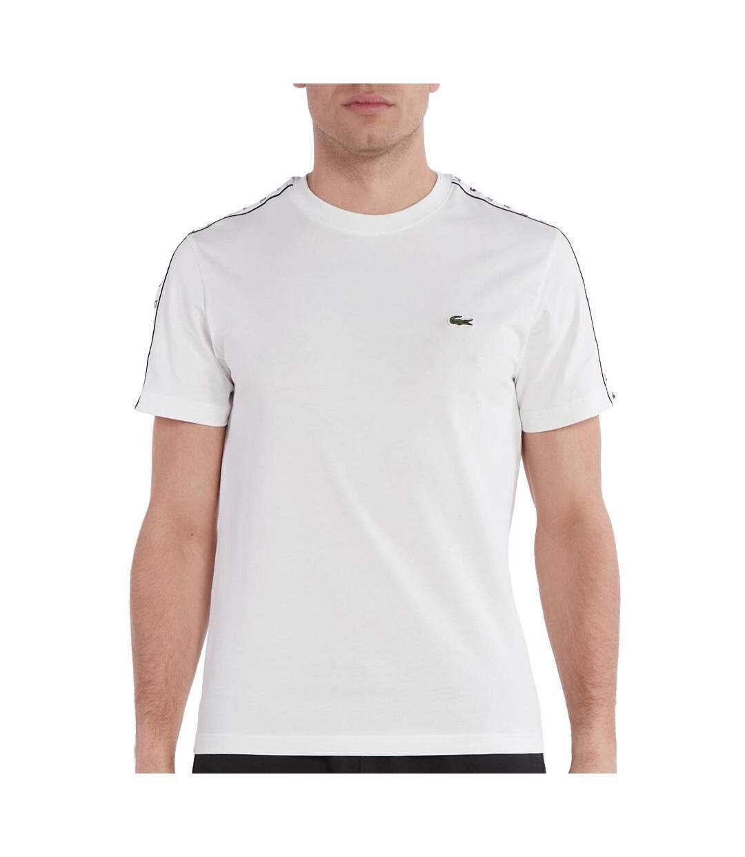 T-shirt blanc homme lacoste th7404-1