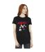 Disney Womens/Ladies Minnie Mouse Going For Goal - T-shirt boyfriend en coton (Noir) - UTBI38663-2