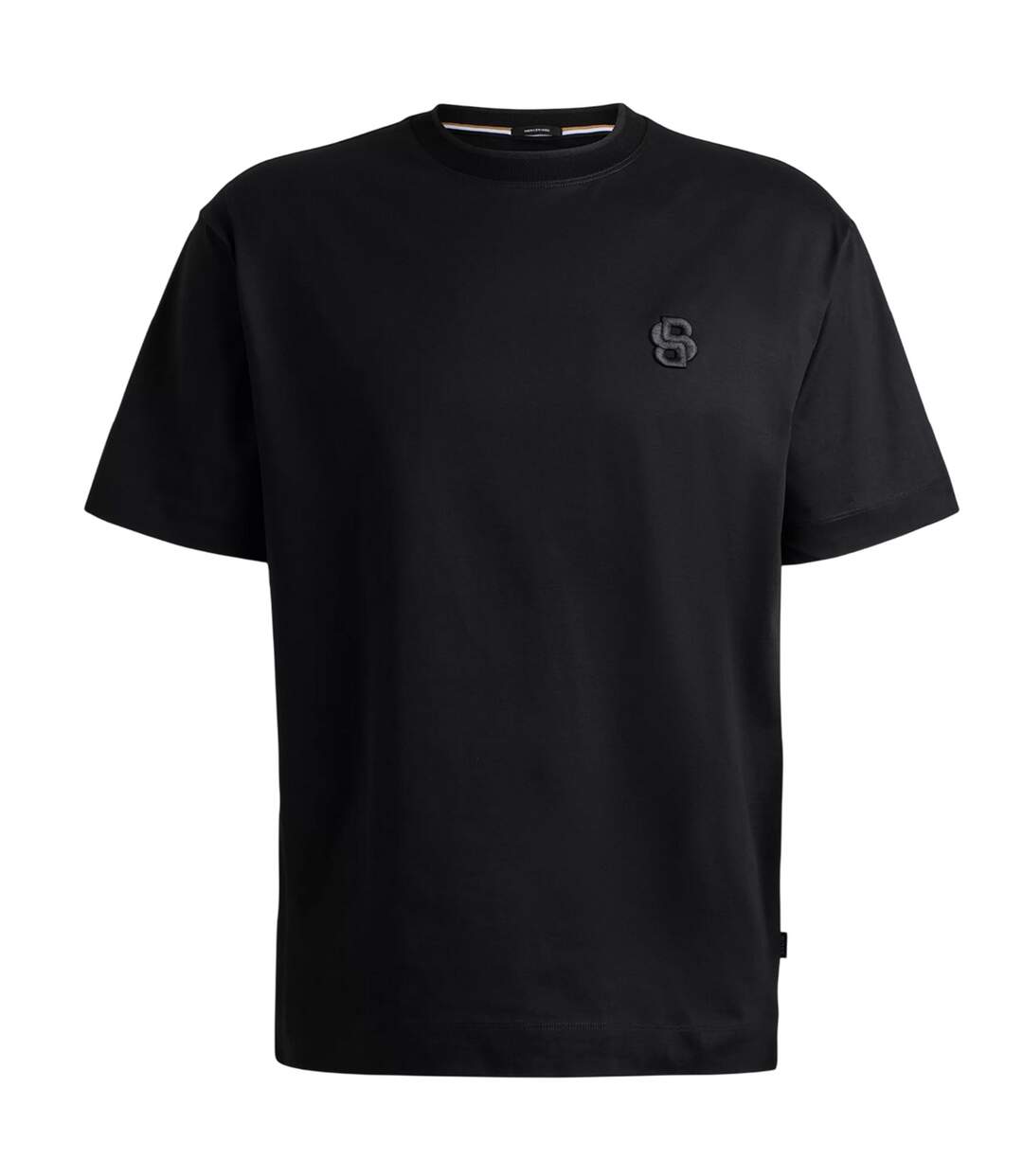 T-shirt Motif/style Monogramme Tames Homme Noir Boss-2