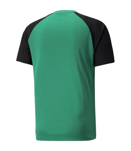 Mens Teampacer Colour Block T-shirt Green Black White Puma