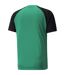 Mens Teampacer Colour Block T-shirt Green Black White Puma-2