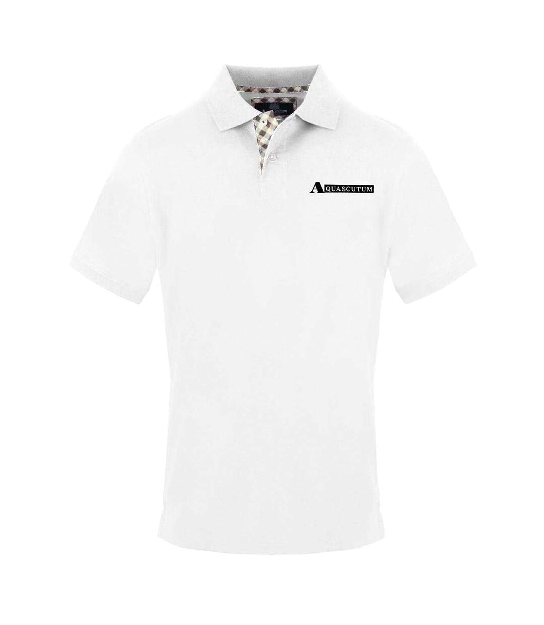 Polo Motif/style Logo Homme Blanc Aquascutum-1