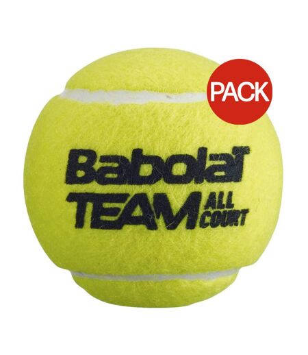 Pack Of 4  Team All Court Tennis Balls  One Size Yellow Babolat