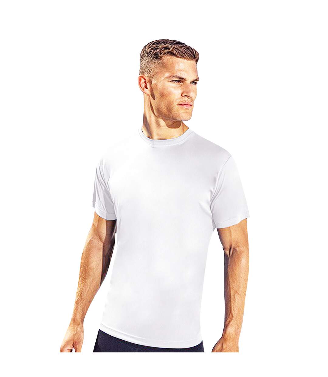 T-shirt performance homme blanc TriDri-3