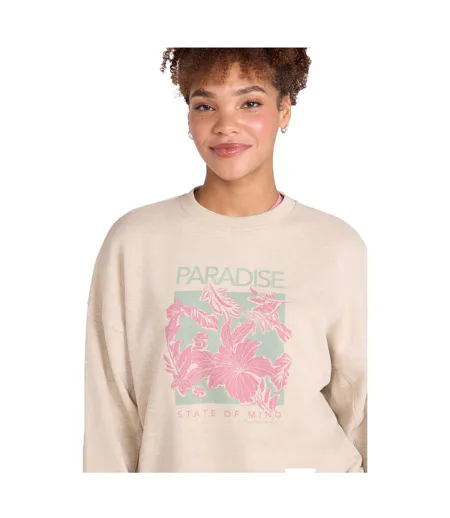 Sweat Motif/style Graphique Dakota Femme Crème Animal