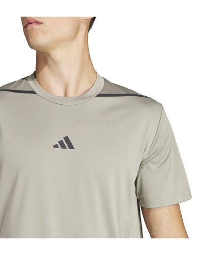 Mens Designed For Training T-shirt Pebble Adidas