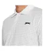 Polo Golf Motif/style À Carreaux Homme Blanc Slazenger-3