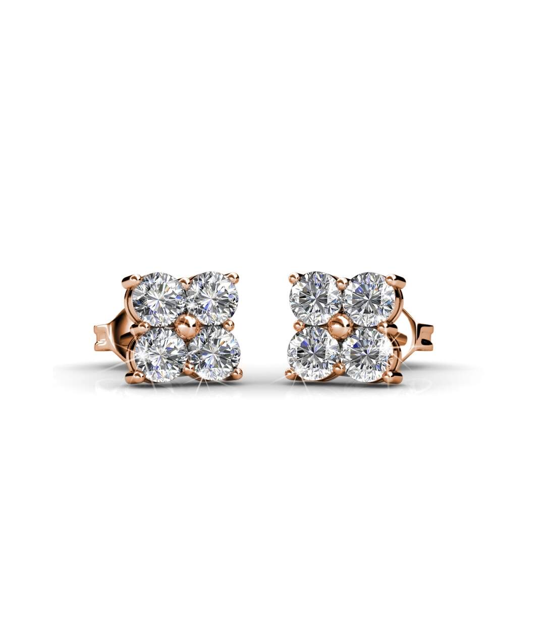 Boucles d'oreilles Sweet Square, Cristal d'Autriche-2