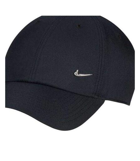 Casquette De Baseball Motif/style Swoosh Métallique Club Adulte Noir Nike