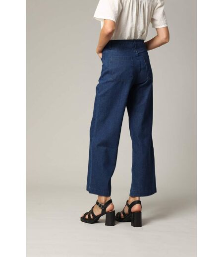 Jean Wide Leg en denim avec braguette à fermeture à glissière LILOO