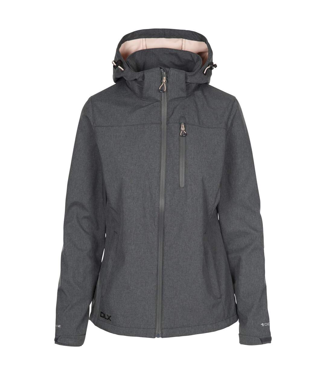 Veste Claren Femme Gris Foncé Corail Chiné Trespass-2